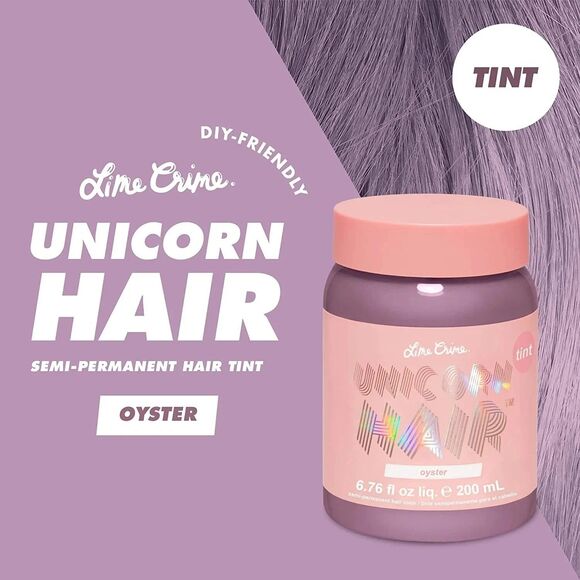 Lime Crime Unicorn Tint Hair Dye Temporary Semi-Permanent Oyster Lavender Gray - Picture 1 of 2